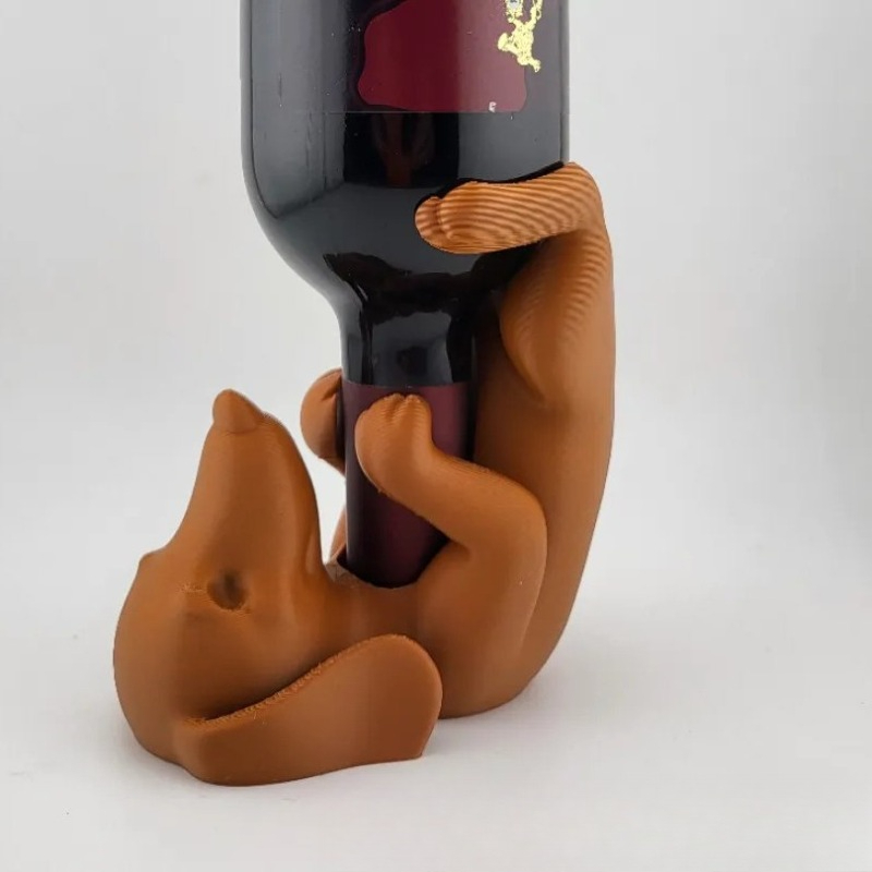 Home Bar Supplies - Dachshund Wine Bottle Holder Home-made Wine