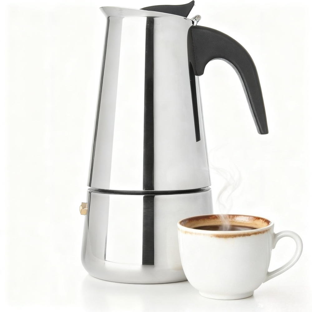 Home Barista - Portable Coffee Pot Stainless Steel Mocha