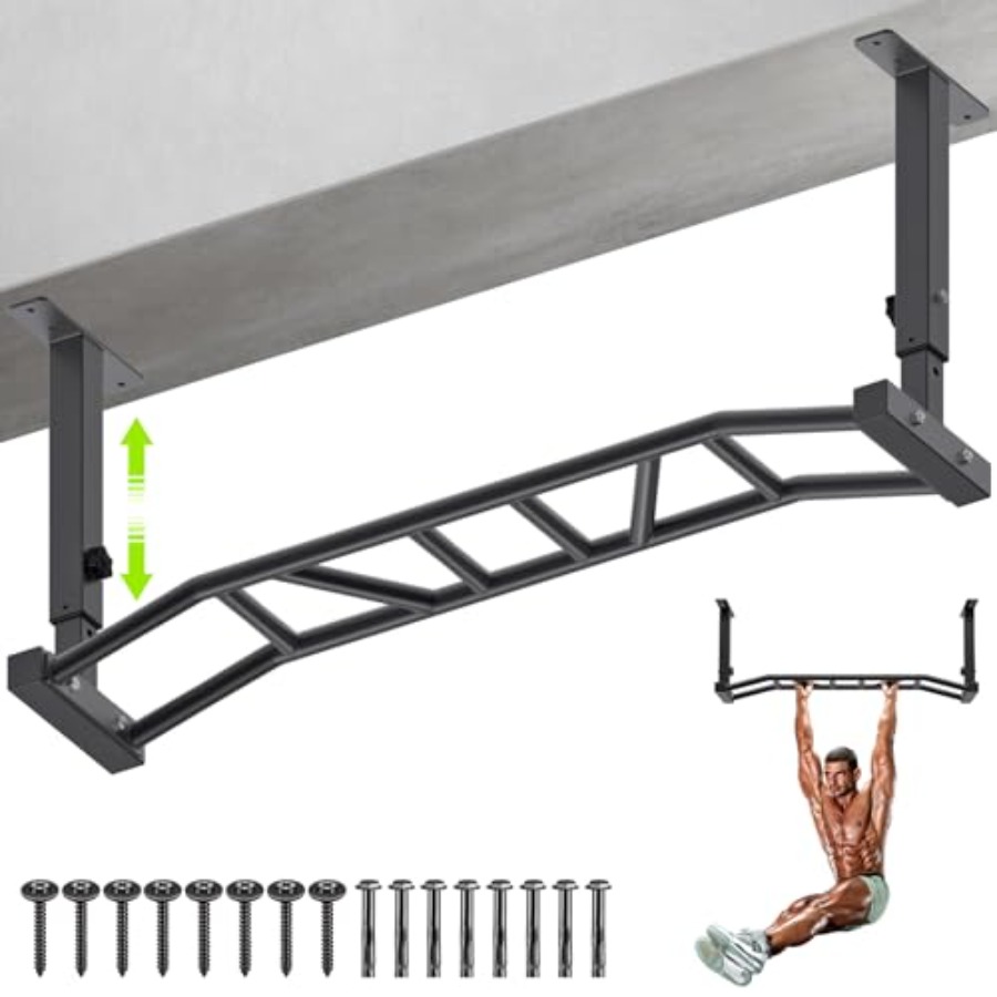 Home Bar And Gym - Home gym ceiling-mounted pull up bar,