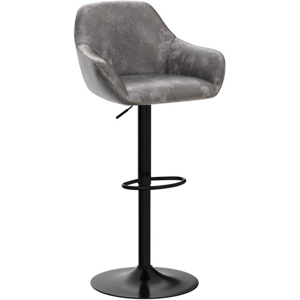 Set of 4 Grey PU Leather Swive – обзор и цена Home Bar Stools