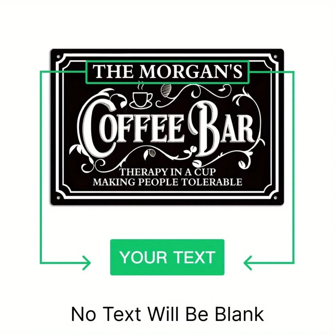 1PC Custom Text The Morgan's C – обзор и цена Home Bar And Kitchen