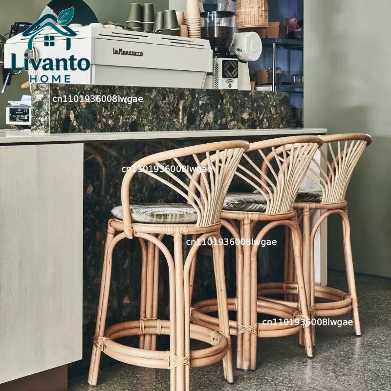 Natural Rattan Bar Stools with – обзор и цена Home Bar Seating