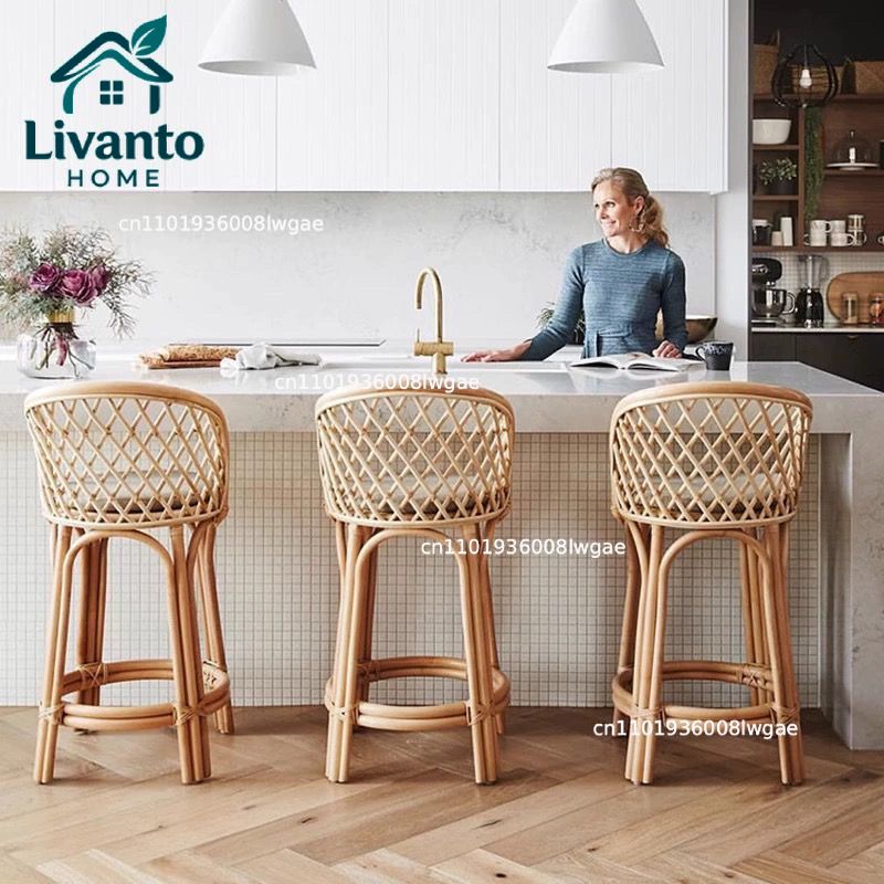 Natural Rattan Bar Stools with – обзор и цена Home Bar Seating