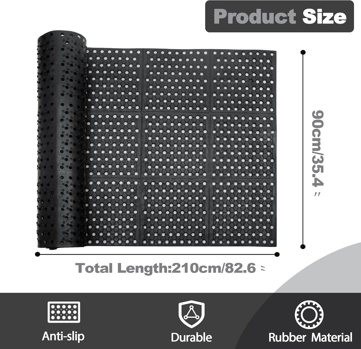 Commercial Anti-Fatigue Draina – обзор и цена Bar Mat Rubber