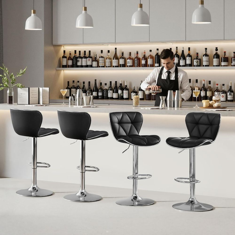 Set of 4 Adjustable Swivel Bar – обзор и цена Home Bar Stools