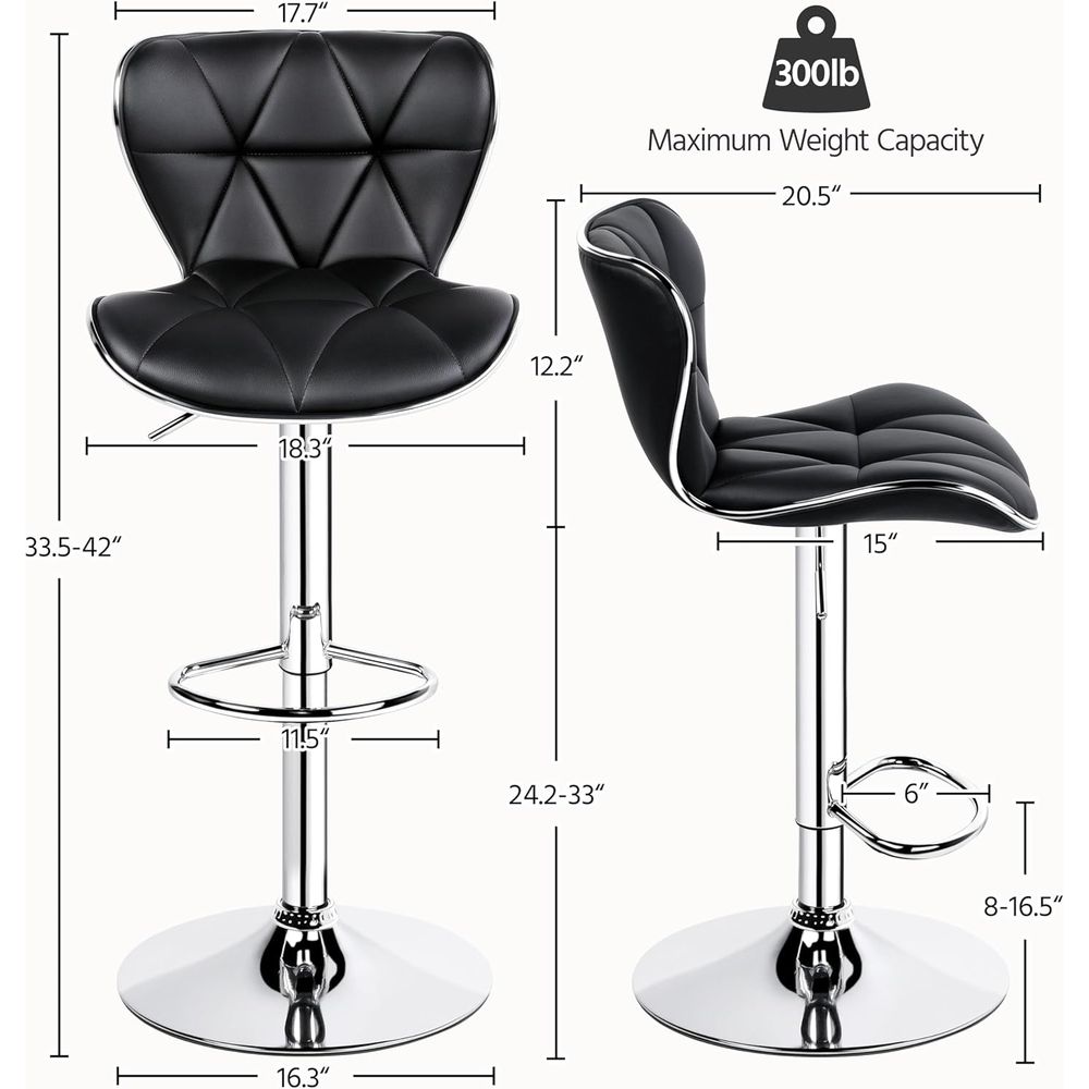 Set of 4 Adjustable Swivel Bar – обзор и цена Home Bar Stools