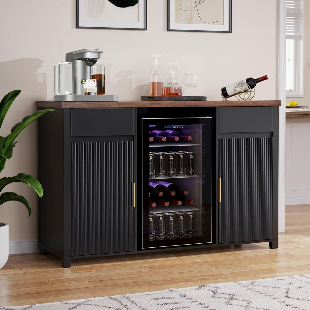 Large Coffee Bar Cabinet with  – обзор и цена Home Bar And Fridge