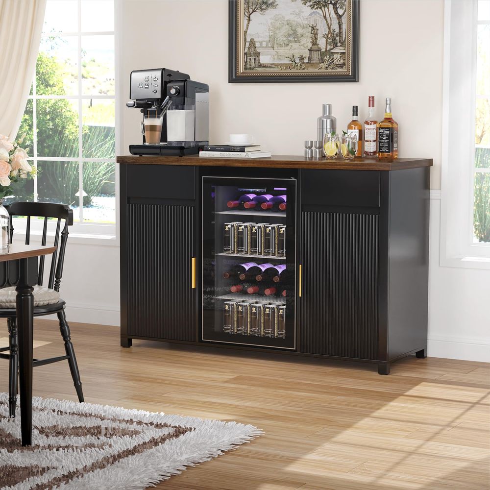 Large Coffee Bar Cabinet with  – обзор и цена Home Bar And Fridge