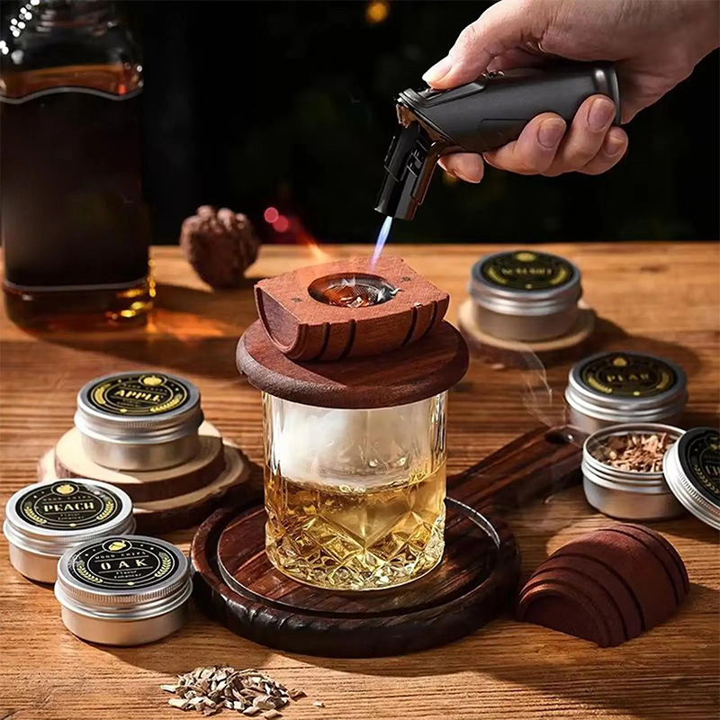 Wooden Cocktail Smoker Kit Smo – обзор и цена Smoking Gun Kit