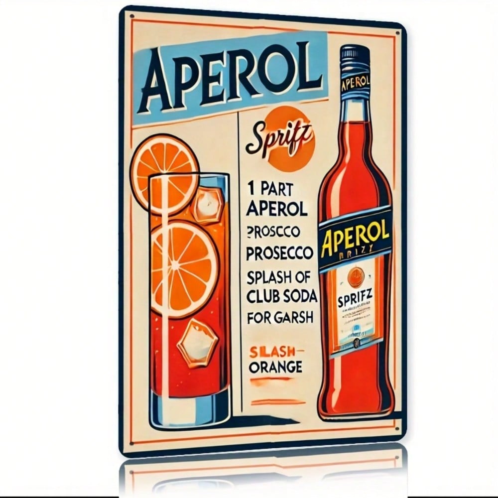 Vintage Aperol Spritz Metal Si – обзор и цена Home Bar And Kitchen