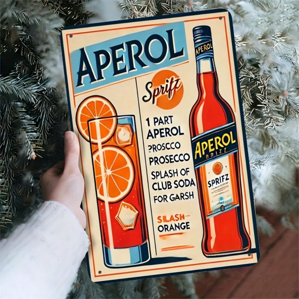 Vintage Aperol Spritz Metal Si – обзор и цена Home Bar And Kitchen