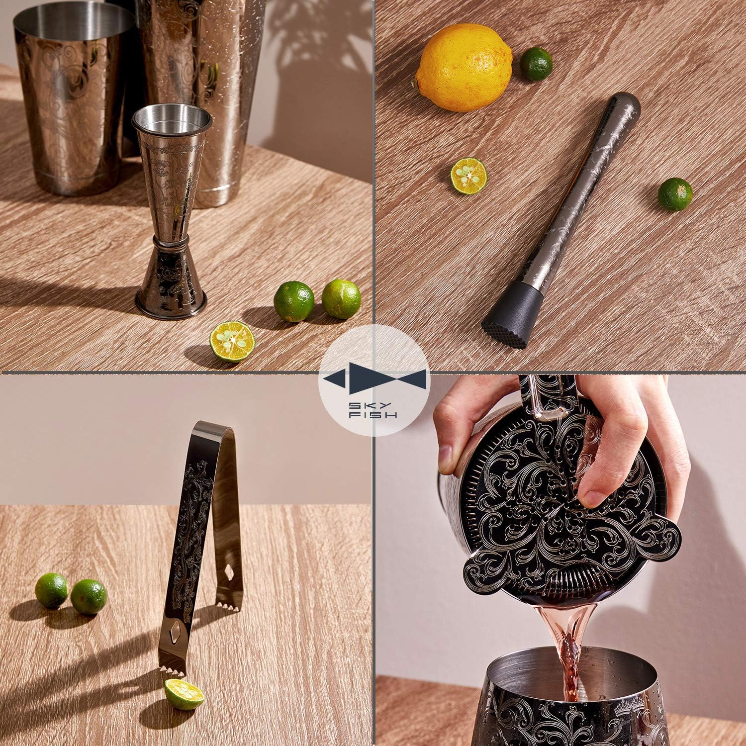 Bartender Kit Cocktail Shaker  – обзор и цена Boston Shaker Set