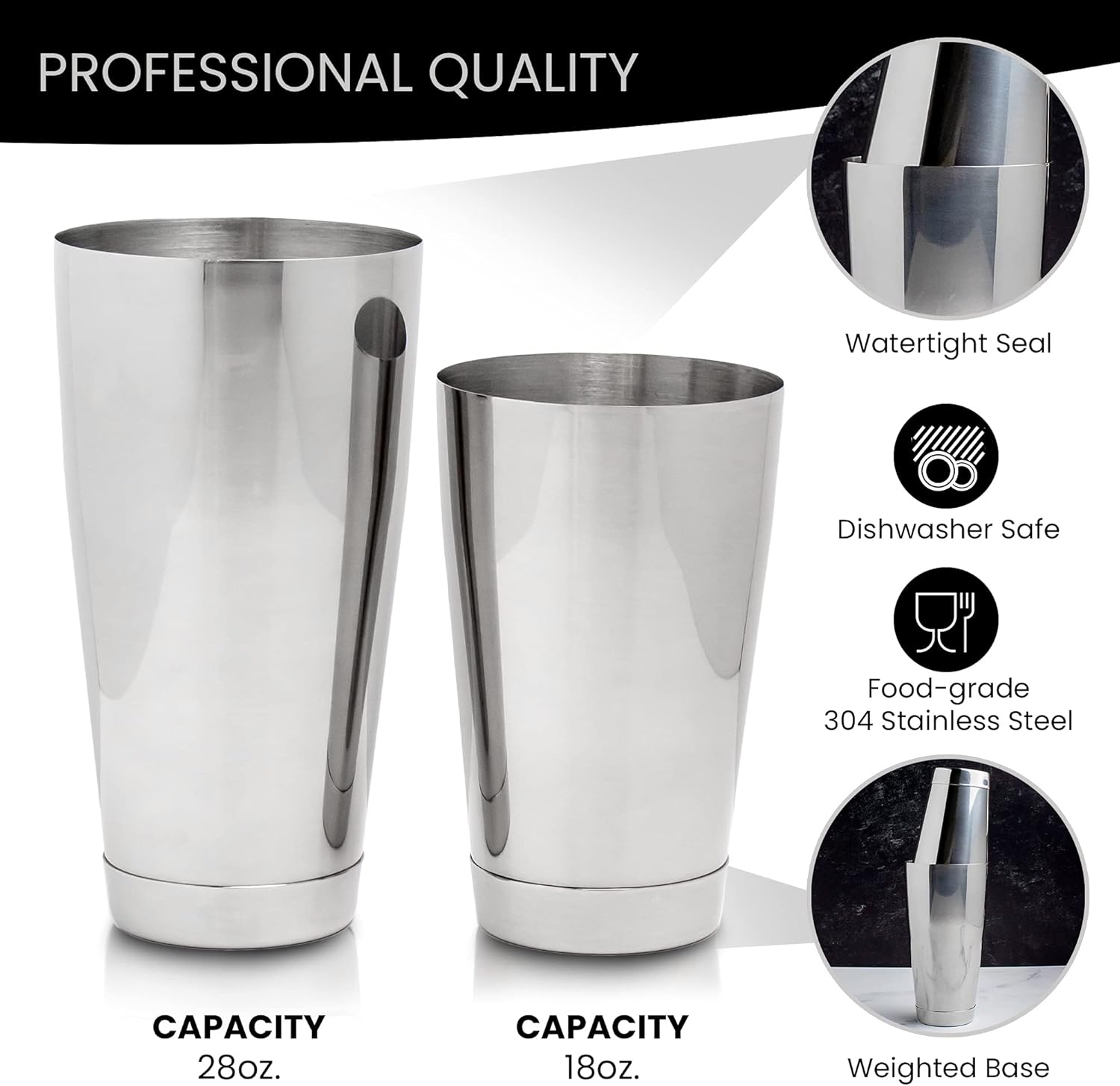 Professional Bartending Set: B – обзор и цена Boston Shaker Set