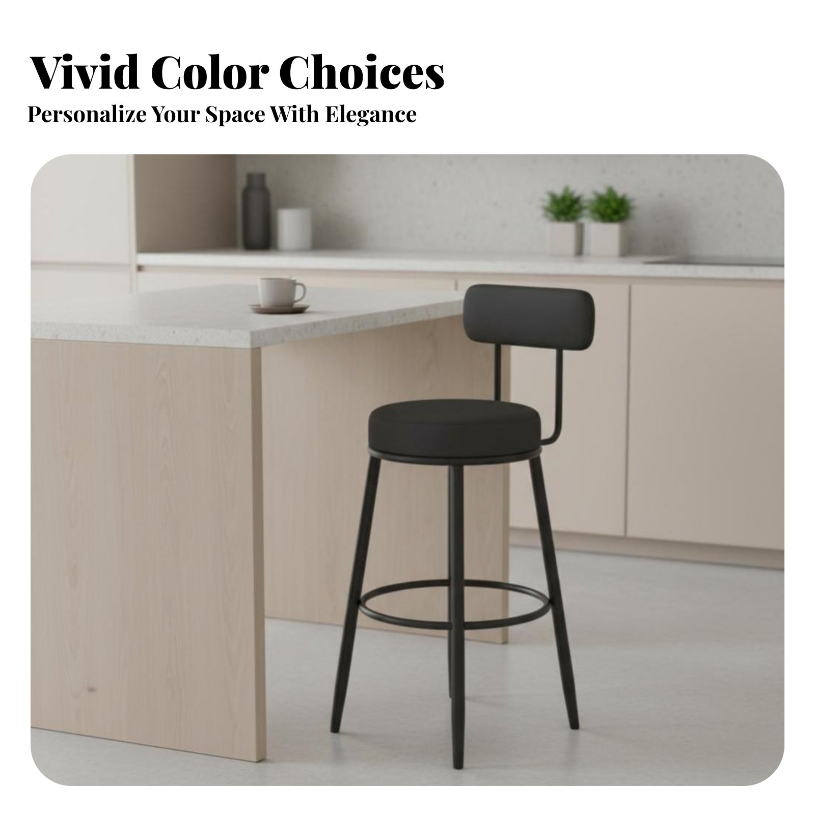 Upholstered Stool with Low Rea – обзор и цена Home Bar Seating