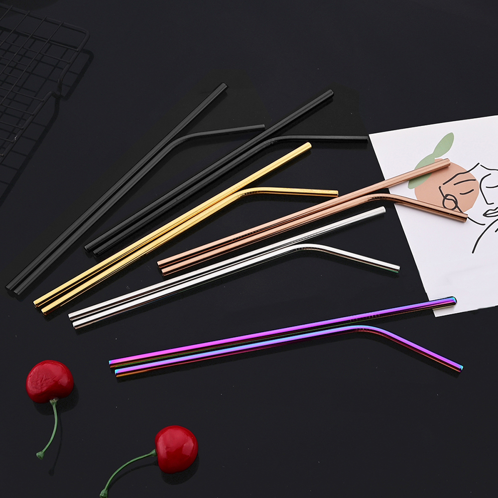 14Pcs Reusable Rose Gold Straw – обзор и цена Home Bar Setup