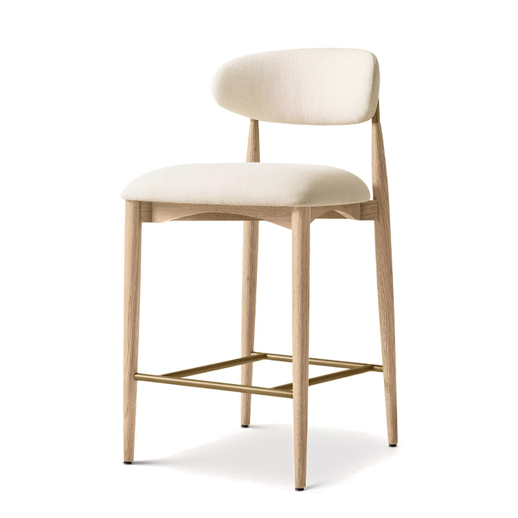 New Style Nordic Fabric Wood C – обзор и цена Home Bar Stools