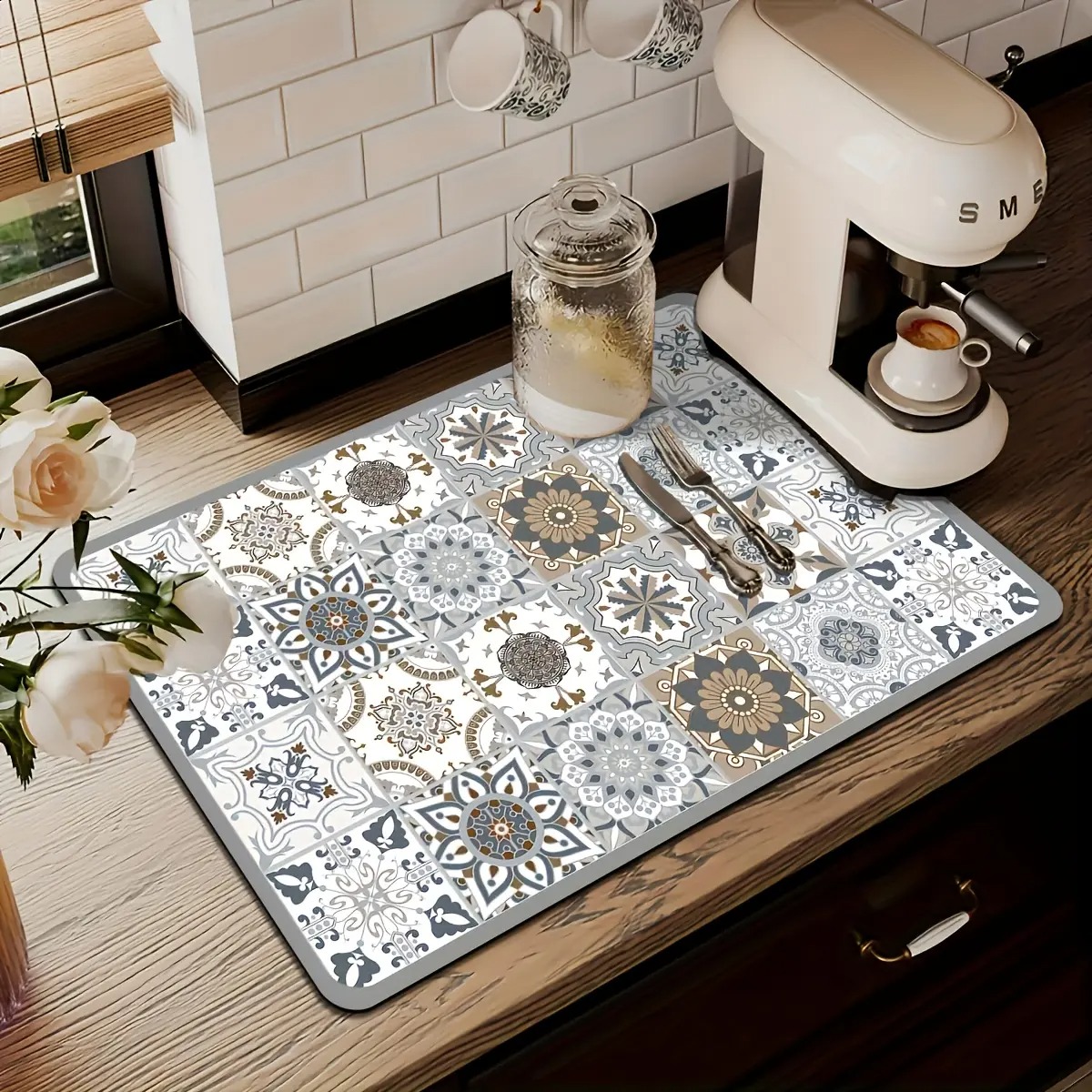 1pcs Kitchen Countertop Mat Vi – обзор и цена Bar Mat Rubber