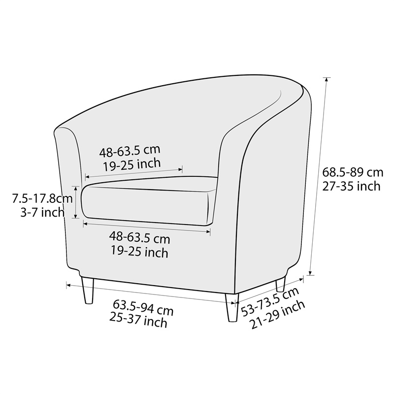 Solid Color Club Armchair Cove – обзор и цена Home Bar Seating