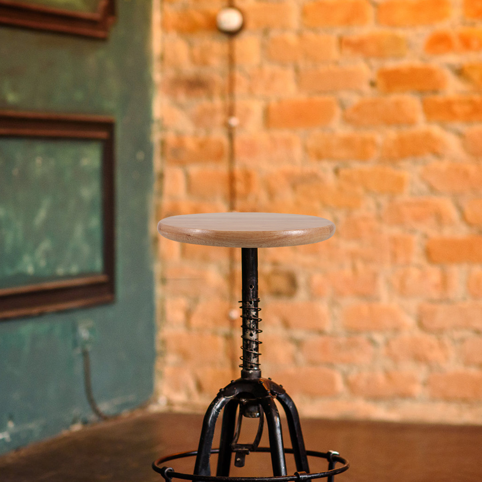 Round Wooden Bar Stool Seat Re – обзор и цена Home Bar Seating