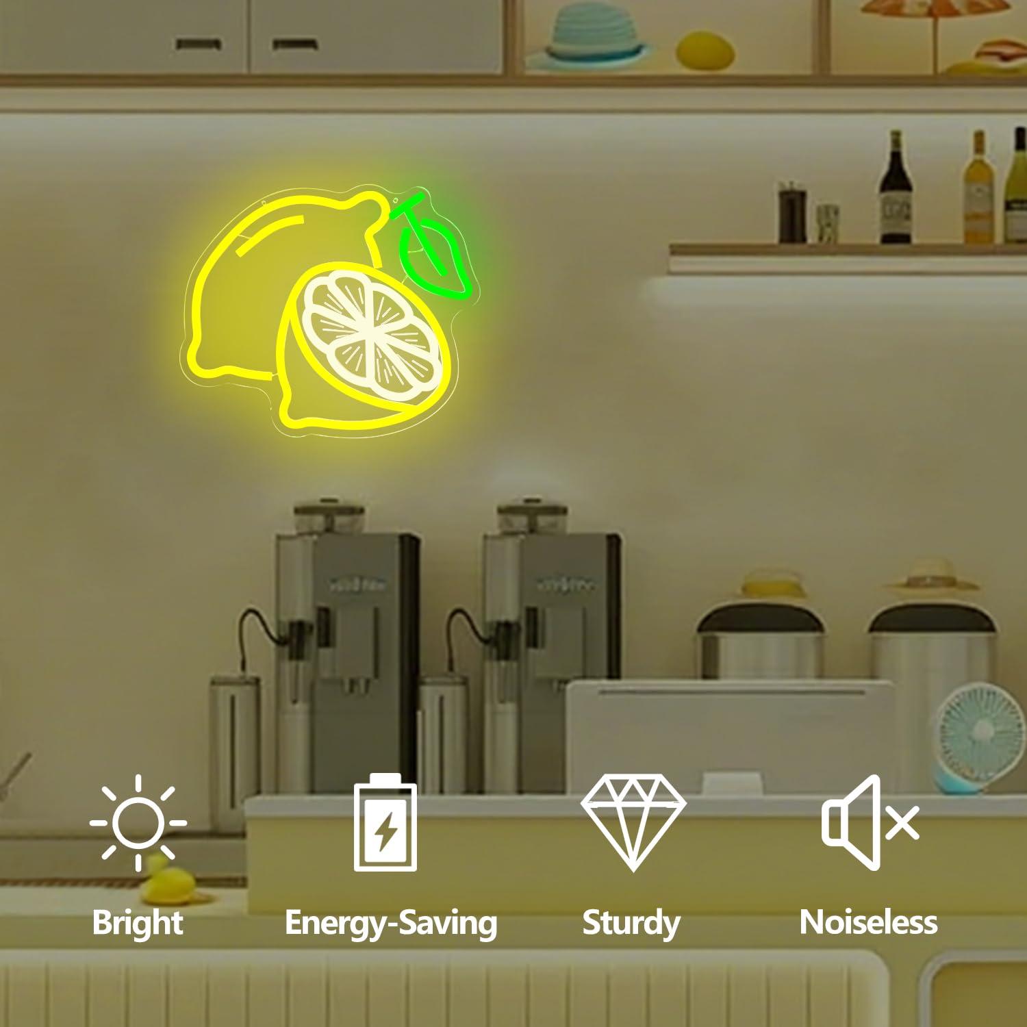 Lemon Neon Sign Dimmable LED L – обзор и цена Home Bar And Kitchen