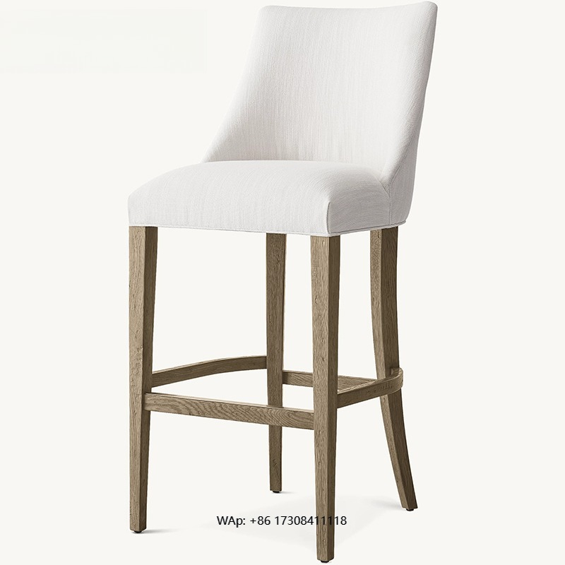 Light luxury solid wood bar ch – обзор и цена Home Bar Stools