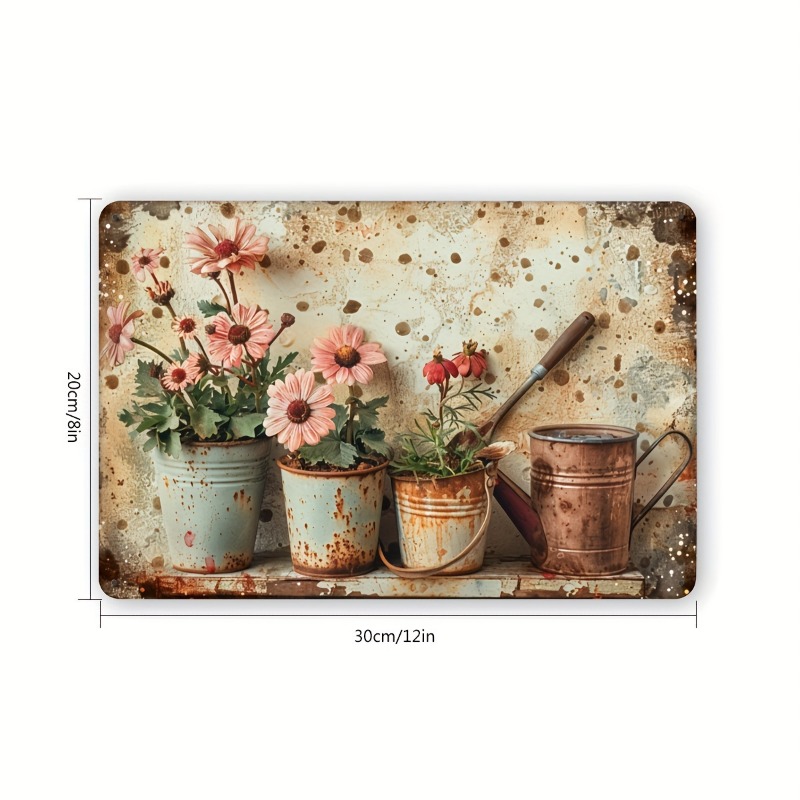 Vintage Floral Metal Tin Sign  – обзор и цена Home Bar And Restaurant