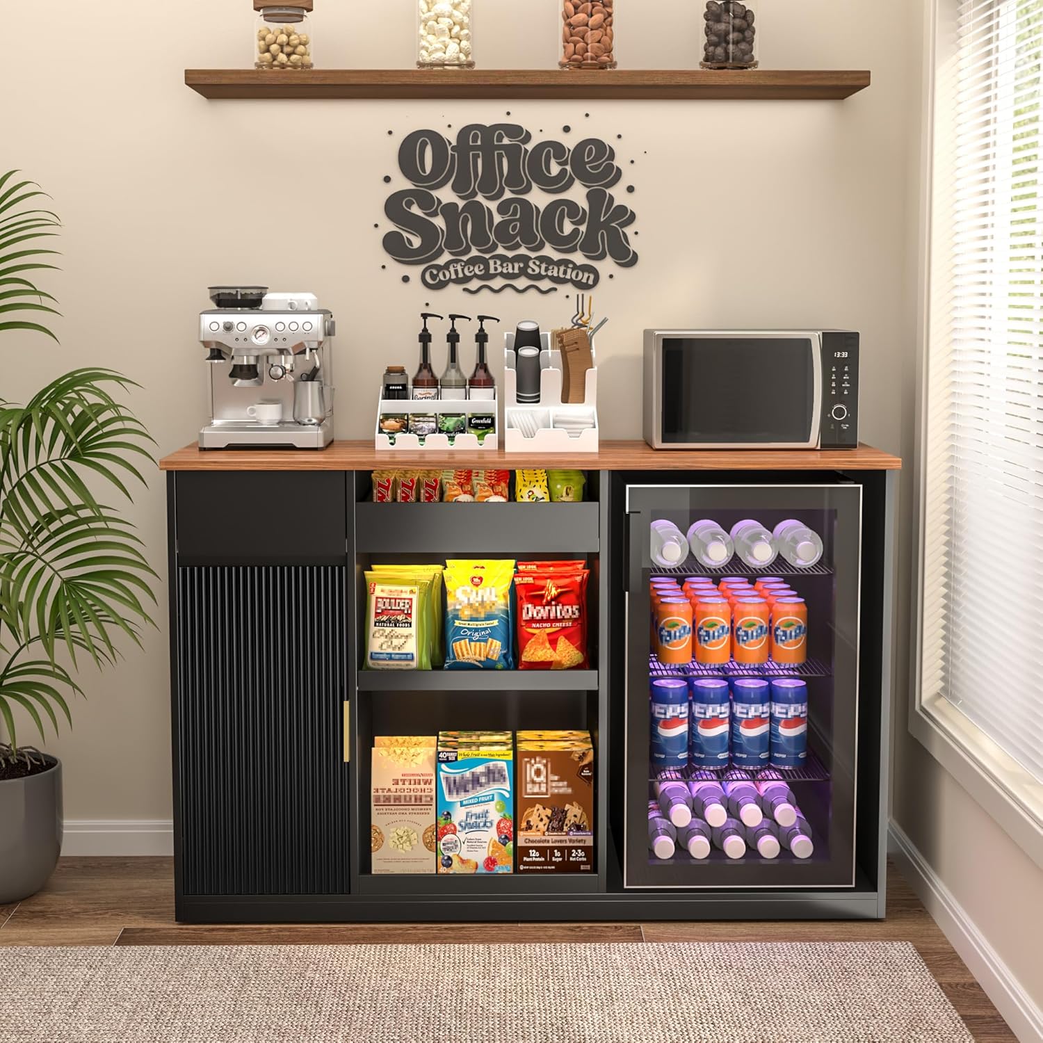 Snack Bar Cabinet with Fridge  – обзор и цена Home Bar And Fridge