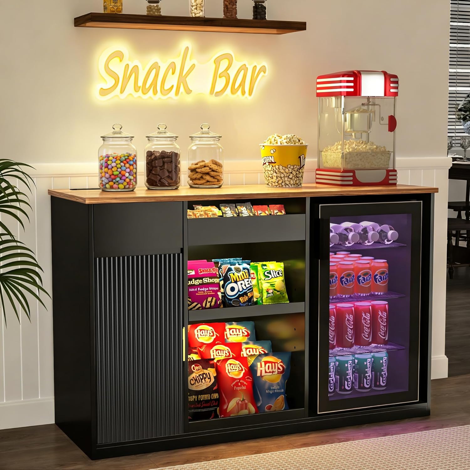 Snack Bar Cabinet with Fridge  – обзор и цена Home Bar And Fridge