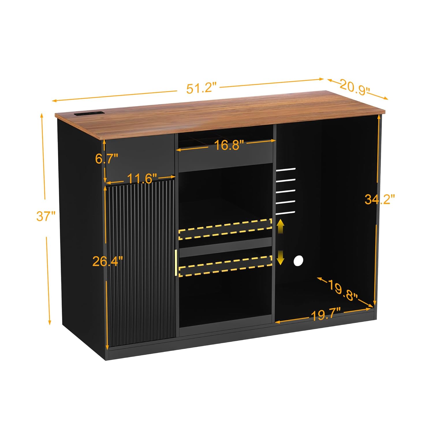 Snack Bar Cabinet with Fridge  – обзор и цена Home Bar And Fridge