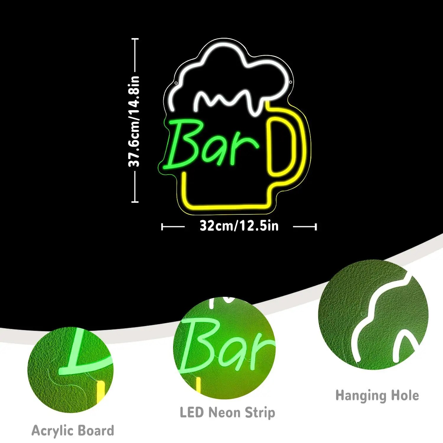 Beer Bar Neon Sign USB Dimmabl – обзор и цена Home Bar And Kitchen