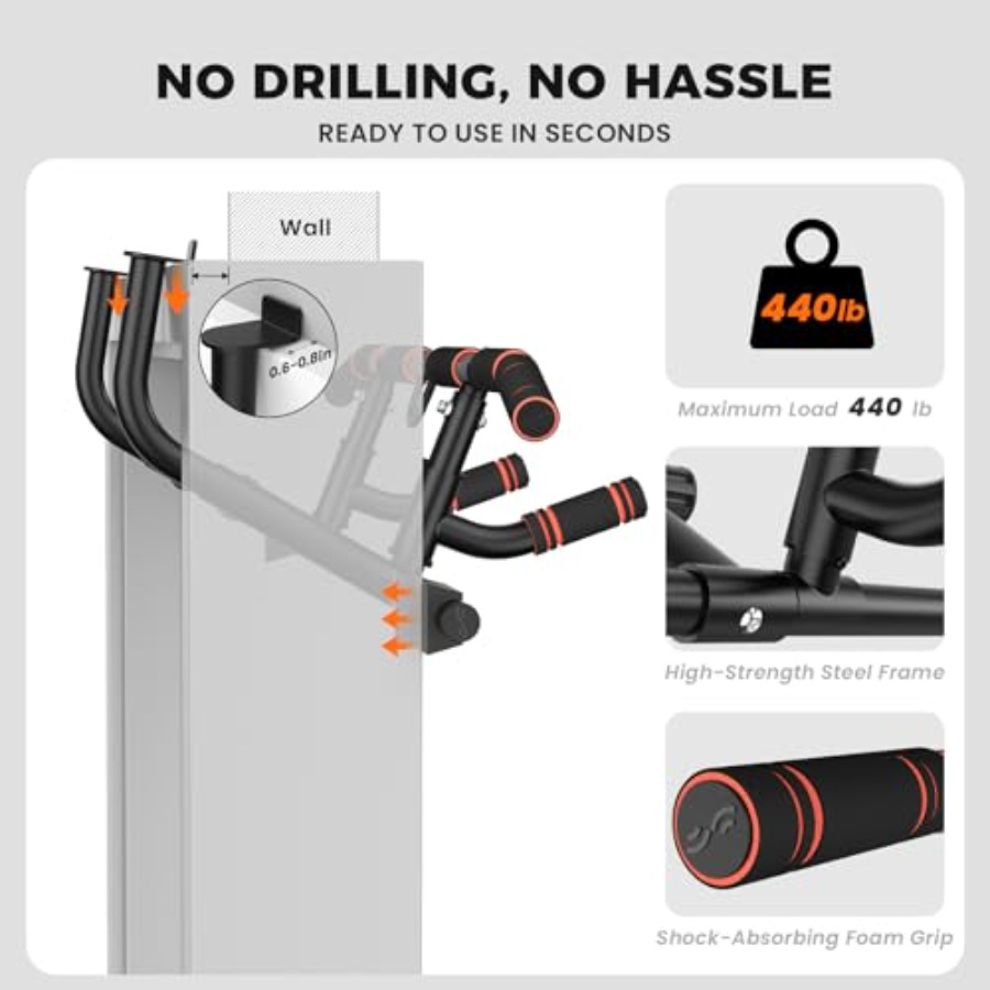 Doorway pull-up bar for home g – обзор и цена Home Bar And Gym