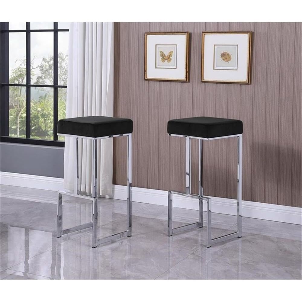 Modern Velvet-Upholstered Bar  – обзор и цена Home Bar Stools