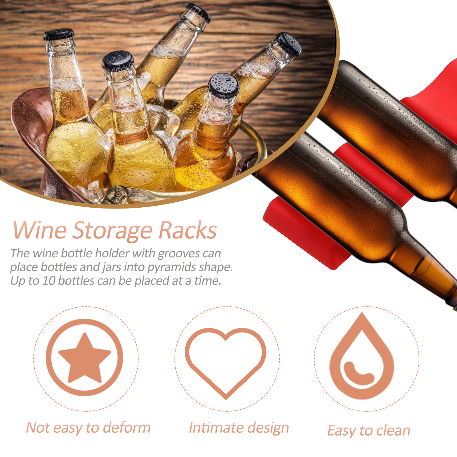 Bottle Stacker Rack Silicone F – обзор и цена Home Bar And Fridge