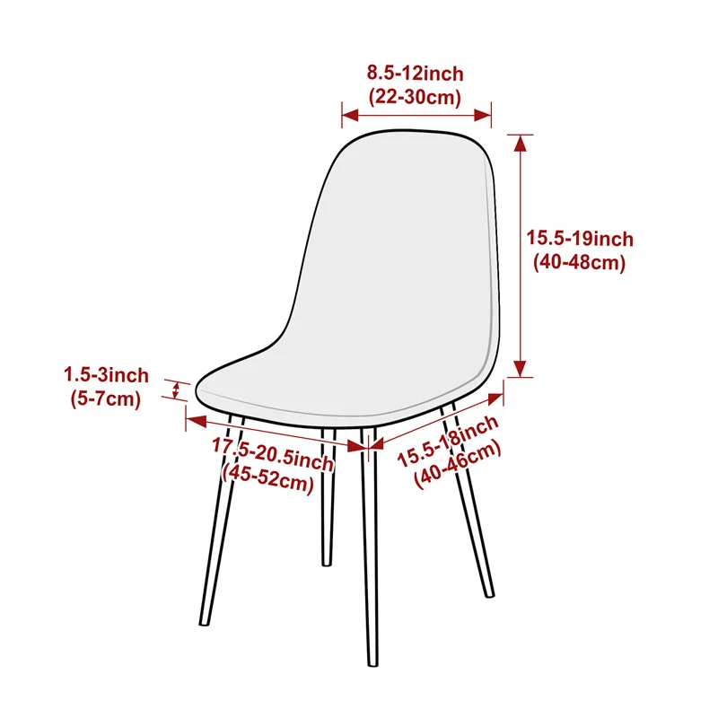 1PC Jacqaurd Shell Chair Cover – обзор и цена Home Bar Seating