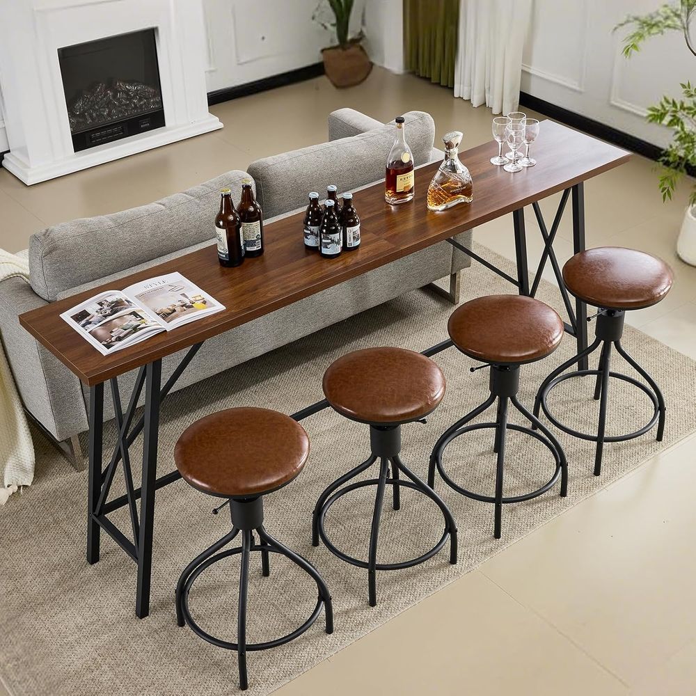 84-Inch Wooden and Metal Bar T – обзор и цена Home Bar Stools