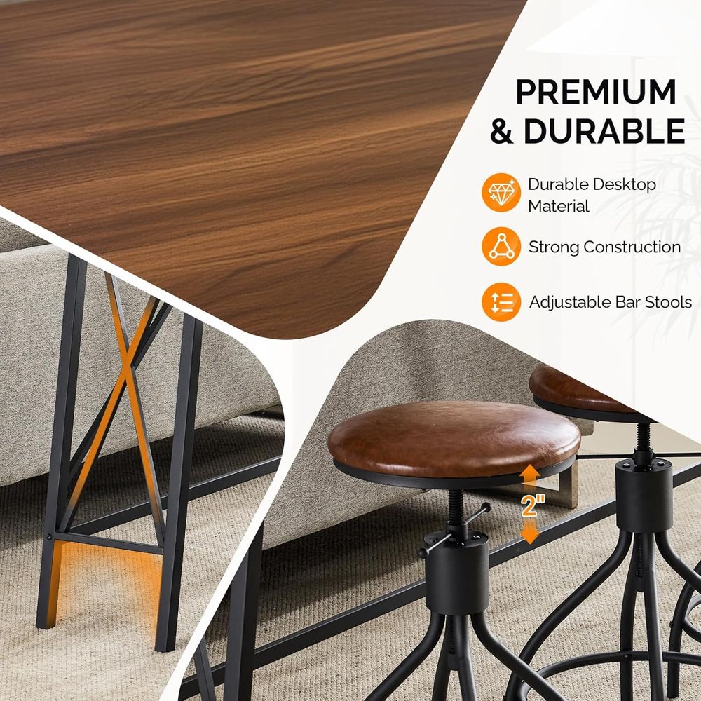 84-Inch Wooden and Metal Bar T – обзор и цена Home Bar Stools