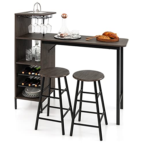 3-Piece Industrial Bar Set: Br – обзор и цена Home Bar Stools