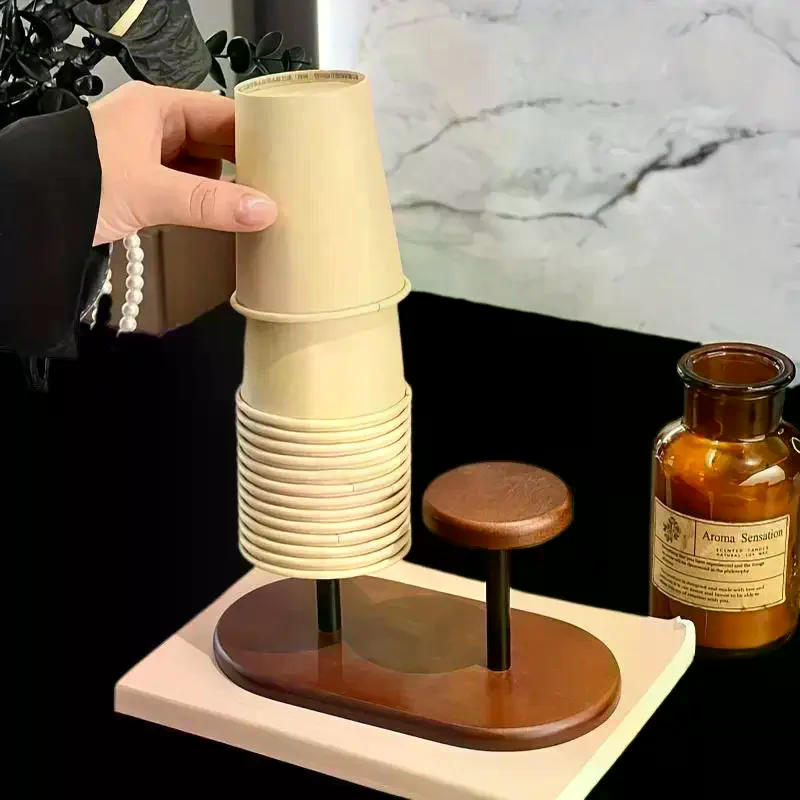 Paper Cup Storage Holder Woode – обзор и цена Home Bar Supplies