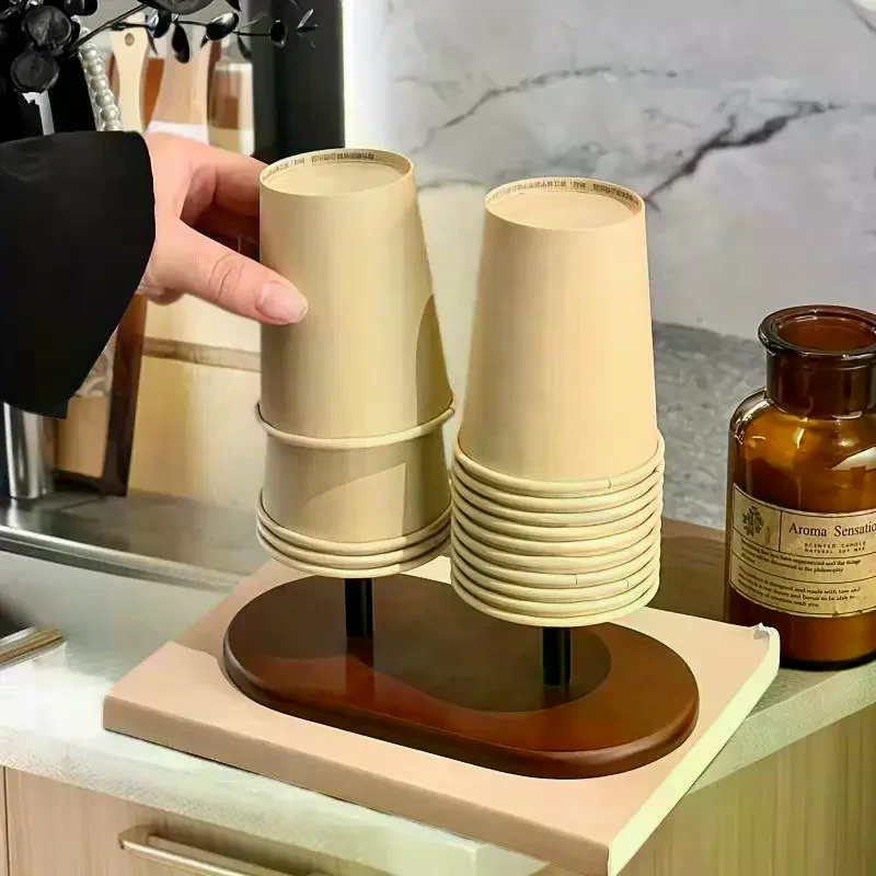 Paper Cup Storage Holder Woode – обзор и цена Home Bar Supplies